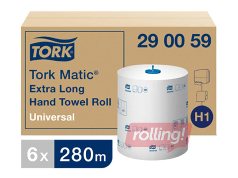 Papīra dvieļi Tork Universal H1, 6 ruļļi, 1 slānis, balti