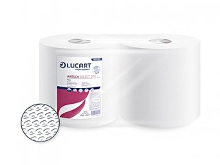 Papīra dvieļi rullī īpaši izturīgi, bezplūksnu AIRTECH Select 370, 70g, 26.5x38cm, 2 ruļļi