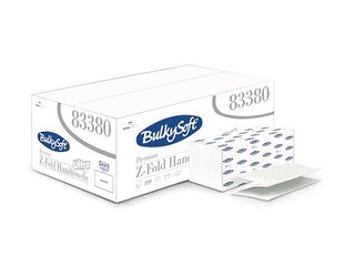 Papīra dvieļi loksnēs  Bulkysoft Premium Z-fold 83380, 2 slāņi, 150 loksnes, 25 pac.