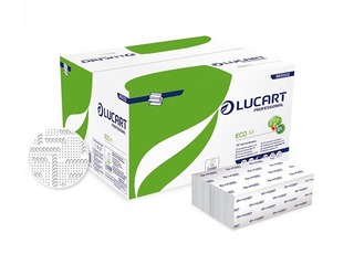 Papīra dvieļi Lucart Eco M 22,5x32cm, 2 slāņi, balti