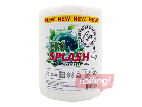 Papīra dvielis Eko Splash, Deluxe, 4 slāņi, 1 rullis