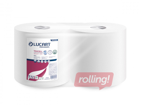 Papīra dvieļi Lucart Texicell, atkārtoti lietojami, 108m, 2 ruļļi