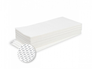 Papīra dvieļi Towel Pro, atkārtoti lietojami, balti, 36x72cm, 60 loksnes, 1 paciņa