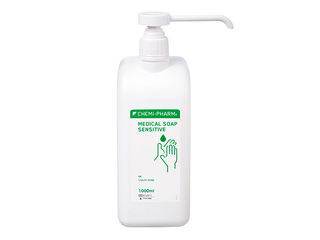 Šķidrās ziepes Chemi-Pharm Medical, Sensitive, nesatur krāsvielas un smaržvielas, 1l
