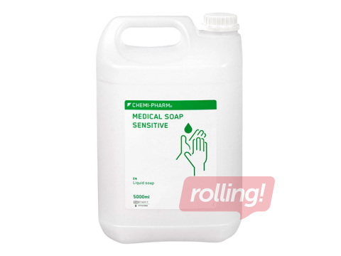 Šķidrās ziepes Chemi-Pharm Medical, Sensitive, nesatur krāsvielas un smaržvielas, 5l