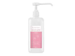 Losjons Chemi-Pharm, Biocare light 15%, ar šī sviestu, visiem ādas tipiem, ar dozatoru, 500ml