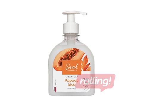 Šķidrās krēmziepes Seal, Papaya Kiss, 300ml