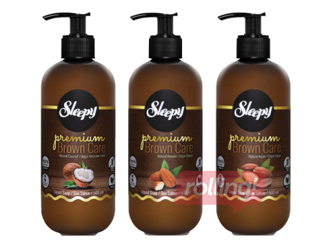 Šķidrās ziepes Sleepy, Premium Brown Care Series, 500ml