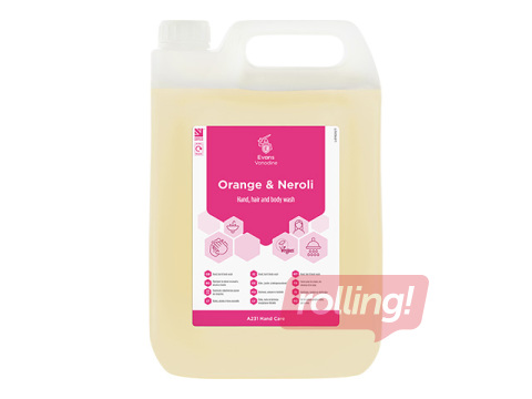Roku un ķermeņa šķidras ziepes Orange un Neroli, 5l
