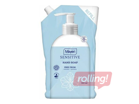 Šķidrās ziepes Mayeri Sensitive, uzpilde, 500ml