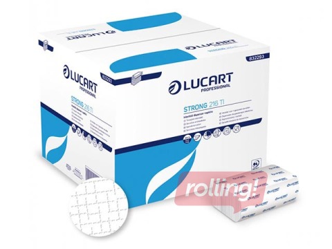 Salvetes dozatoriem Lucart Strong 216 TI, 1 pac. x 150 salvetes, 2 slāņi 