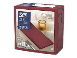 Salvetes Tork Premium LinStyle, bordo, 50 gab.