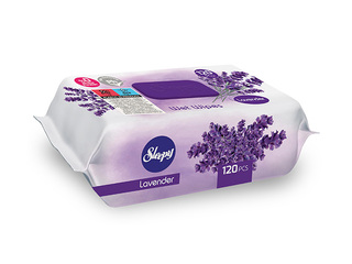 Mitrās salvetes Sleepy, Lavanda, 120 gab.