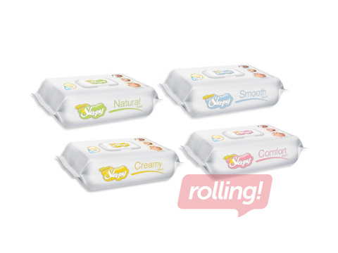 Mitrās salvetes New Sleepy, Mix, 64 gab.