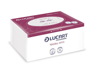 Salvetes Lucart Texicell, atkārtoti lietojamas, baltas, 38×58cm, 96 loksnes, 1 paciņa