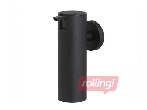 Ziepju dozators Boston, stiprināms pie sienas, melns, 125ml