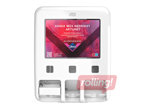 Higiēnas preču turētājs Tork, plastikāta, balts