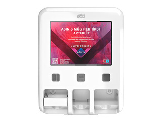 Higiēnas preču turētājs Tork, plastikāta, balts