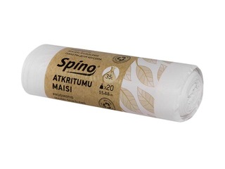 Atkritumu maisi Spino, 35 l, 10 mikr., 20 gab., balti