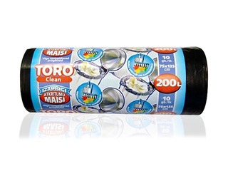 Atkritumu maisi TORO, 200 l, 35 mikr., 10 gab., melni