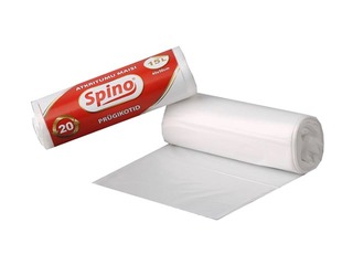 Atkritumu maisi Spino 15 l, 40 x 50 cm, 8 mikr., 20 gab., balti