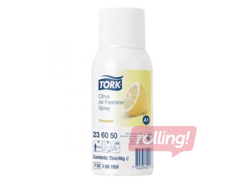 Gaisa atsvaidzinātaja rezerve Tork A1, Citrus, 75ml