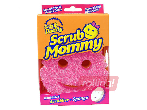 Švammīte trauku mazgāšanai Scrub Mommy, abrazīva, 1 gab.