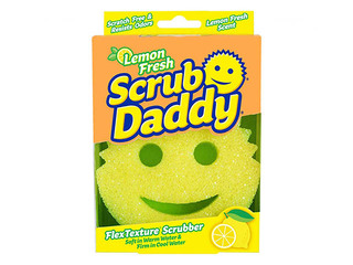 Švammīte trauku mazgāšanai Scrub Daddy, abrazīva ar citrona smaržu, 1 gab.