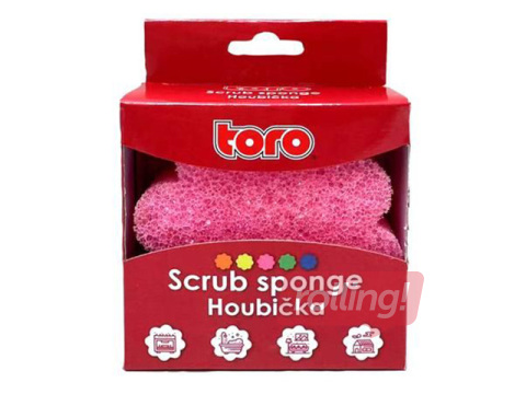 Švamme-abrazīvs trauku mazgšanai Toro Flower, dažādas krāsas