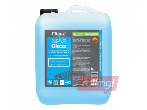Stiklu tīrīšanas līdzeklis Clinex, Nano Protect Glass, 5l