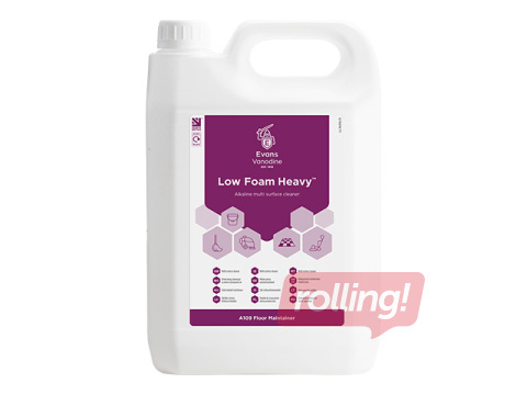 Grīdu mazgāšanas līdzeklis Evans, Low Foam-Heavy, sārmains, grīdu uzkopšanas mašīnām, 5l