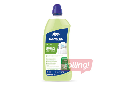 Universāls tīrīšanas līdzeklis Sanitec, Green Power, Surface, ekoloģisks, 1l