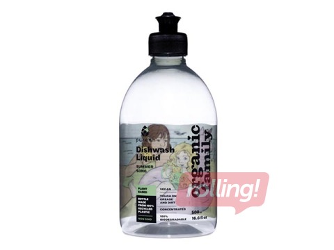 Trauku mazgāšanas līdzeklis Purenn ar mellenēm un laimu, ekoloģisks, 500ml