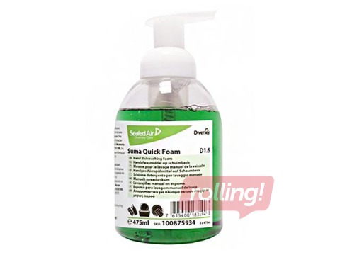 Trauku mazgāšanas līdzeklis ar putu dozatoru Diversey Suma Quick Foam D1, 475ml