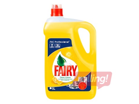 Trauku mazgāšanas līdzeklis Fairy Lemon, 5l