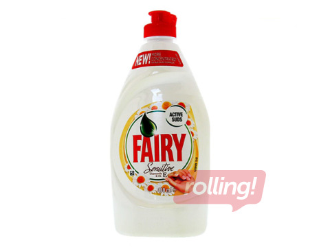 Trauku mazgāšanas līdzeklis Fairy Senstive Camomile & Vitamine E, 450 ml