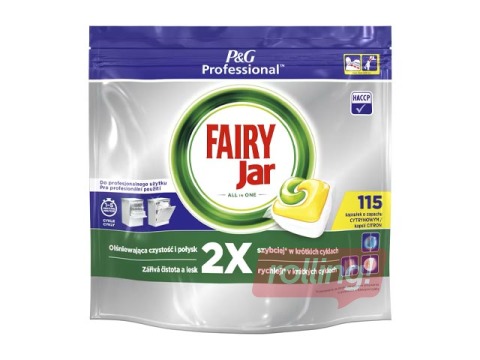 Tabletes trauku mazgājamai mašīnai Fairy, Jar Professional, 115 gab.