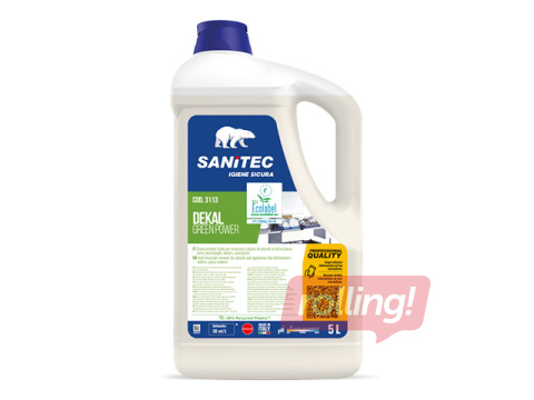 Trauku skalošanas līdzeklis Sanitec, Dekal, Green Power, trauku mazgāšanas mašīnām, 5l
