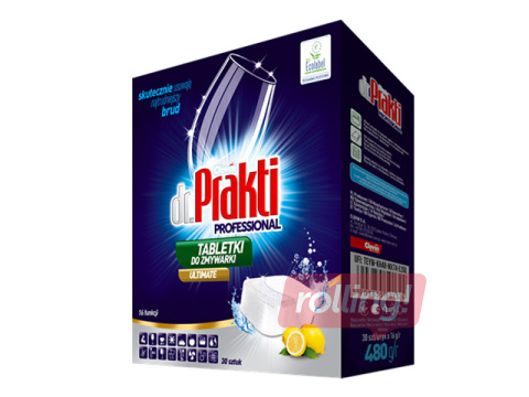 Tabletes trauku mazgājamai mašīnai Dr.Prakti, Ultimate, 30 gab.