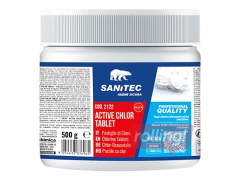 Hlora tabletes Sanitec Active Chlor Tablet, 150gab