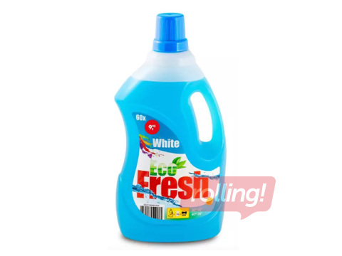 Veļas mazgāšanas līdzeklis Eco Fresh, baltai veļai, 3l
