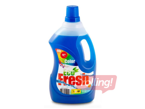 Veļas mazgāšanas līdzeklis Eco Fresh, krāsainai veļai, 3l