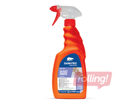 Traipu tīrīšanas līdzeklis Sanitec, X4, Rust Remover, ar smidzinātāju, 500ml