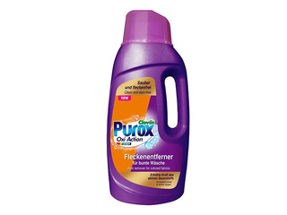 Traipu tīrīšanas līdzeklis Purox, Oxi Action, krāsainai veļai, 1.5l