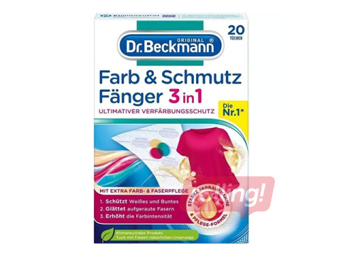 Krāsas un netīrumu savākšanas lupatiņas Dr. Beckmann, 20 gab.