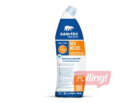 Želeja smaku neitralizējoša WC tīrīšanai Sanitec Deo WC Gel, 700ml