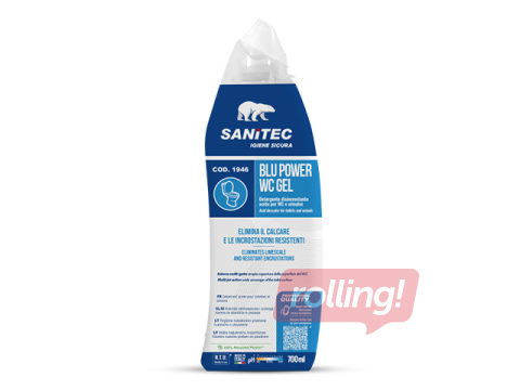 Tualetes tīrīšanas līdzeklis Sanitec Blu Power, ekoloģisks, atkaļķojošs, 700ml