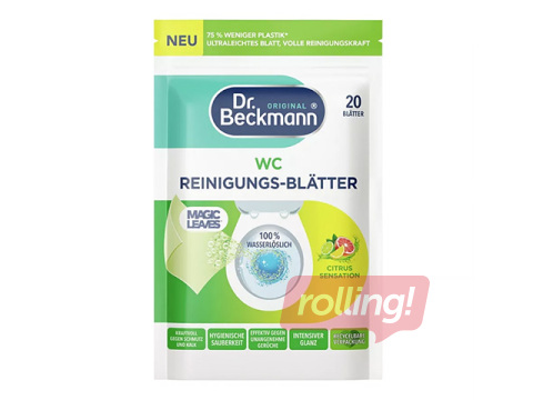 Tualetes tīrīšanas līdzekļa loksnes Dr.Beckmann Magic Leaves, Citrus Sensation, 20 gab.