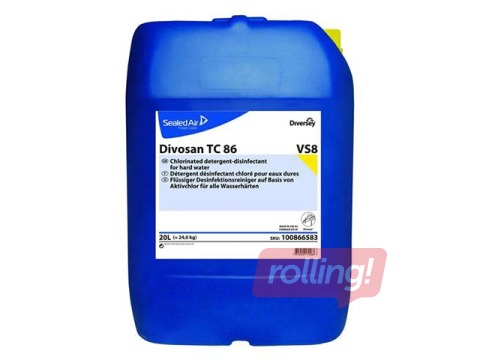 Hlorēts līdzeklis virsmu mazgāšanai un dezinfekcijai Divosan TC86, 20 l