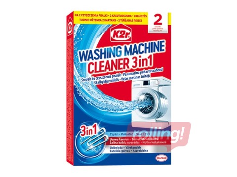 Veļas mazgājamās mašīnas tīrītājs K2R Cleaner, 2x75g